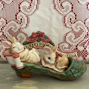 Hand Painted Salt and Pepper Set